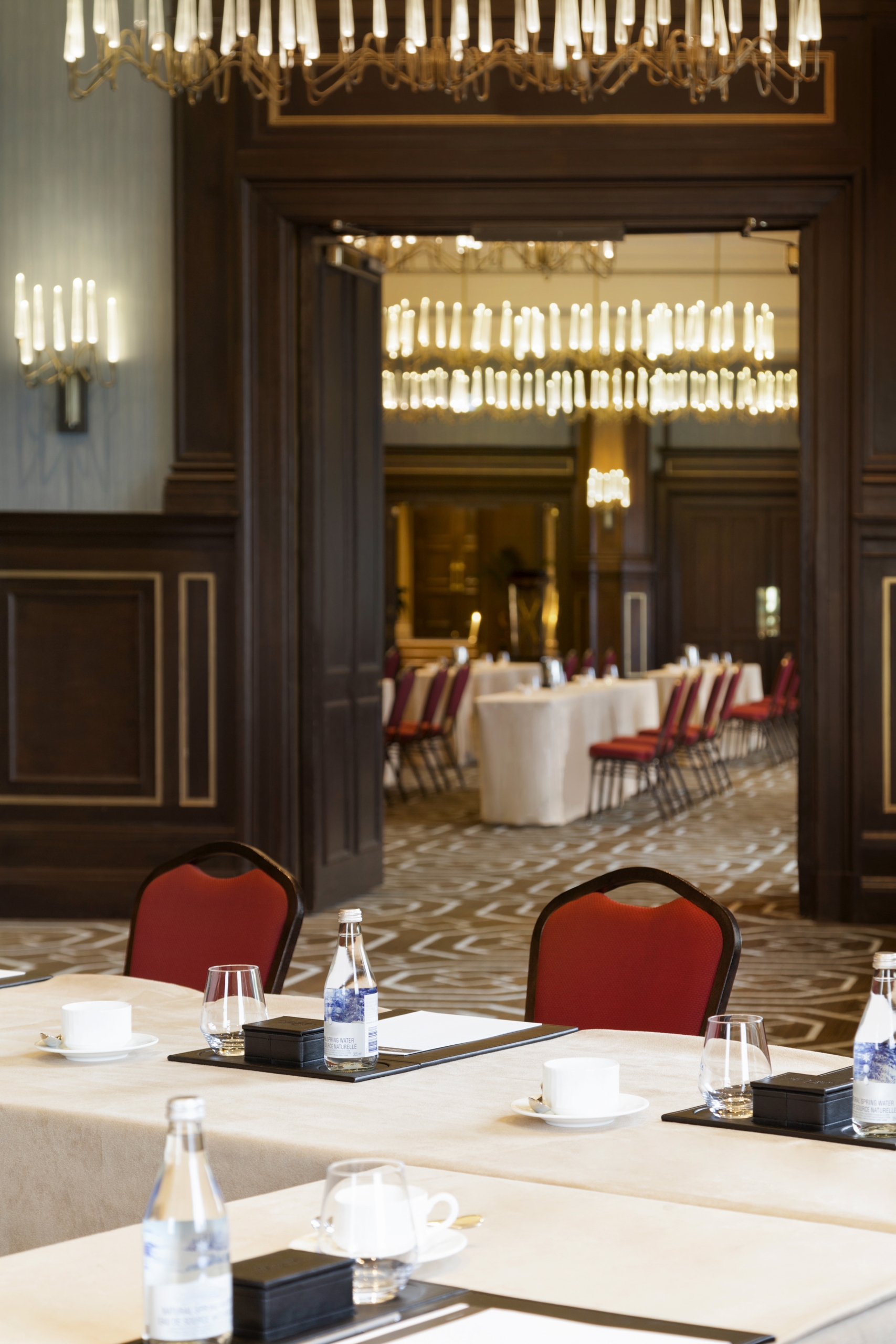 meeting room with view of connecting room